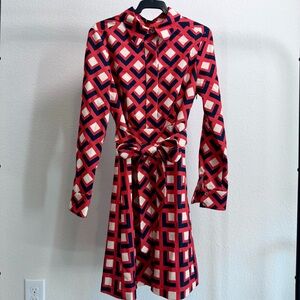 PRICH long sleeve shirt dress - red Like new condition